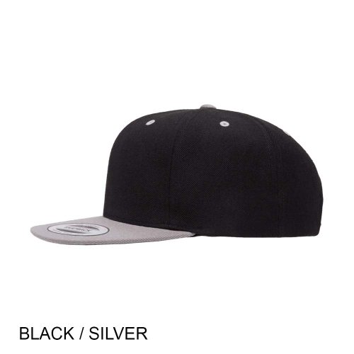 #138-6089MT - YP CLASSICS Premium Snapback Flat Brim Two Tone Cap - Image 8