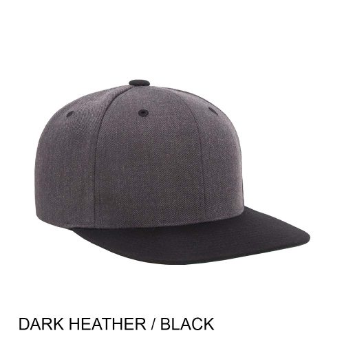 #138-6089MT - YP CLASSICS Premium Snapback Flat Brim Two Tone Cap - Image 10