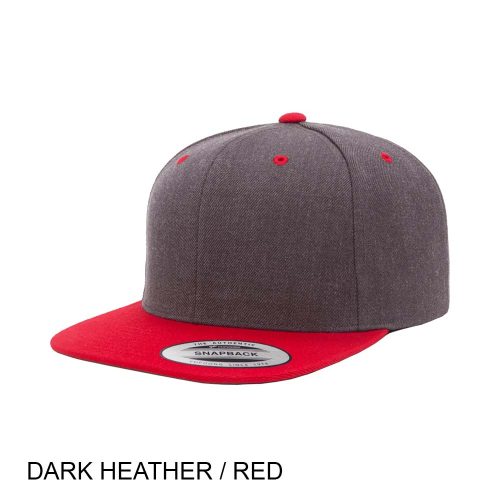 #138-6089MT - YP CLASSICS Premium Snapback Flat Brim Two Tone Cap - Image 11