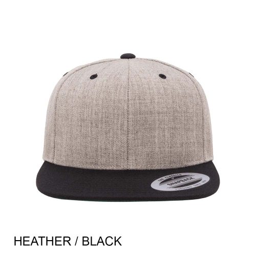 #138-6089MT - YP CLASSICS Premium Snapback Flat Brim Two Tone Cap - Image 12
