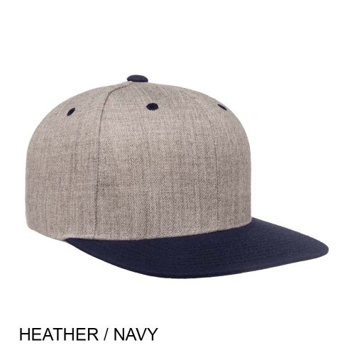 #138-6089MT - YP CLASSICS Premium Snapback Flat Brim Two Tone Cap - Image 13
