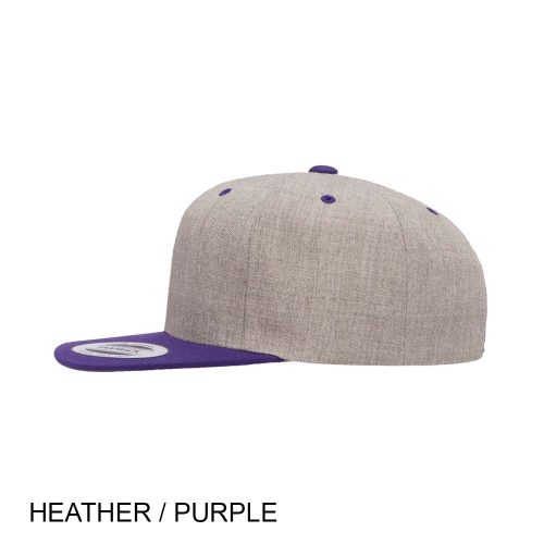 #138-6089MT - YP CLASSICS Premium Snapback Flat Brim Two Tone Cap - Image 14