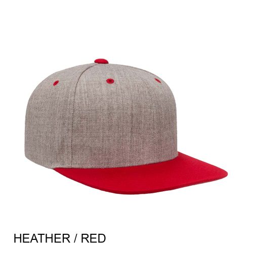 #138-6089MT - YP CLASSICS Premium Snapback Flat Brim Two Tone Cap - Image 15