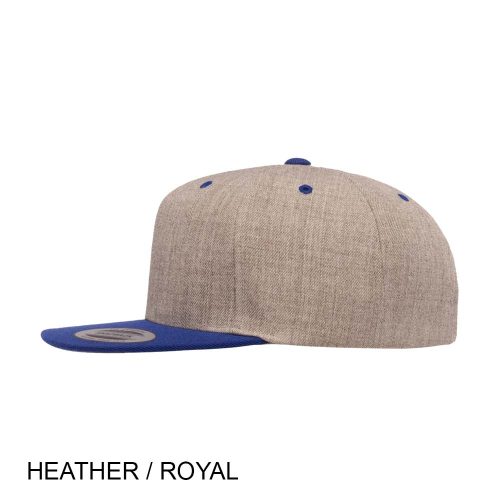#138-6089MT - YP CLASSICS Premium Snapback Flat Brim Two Tone Cap - Image 16