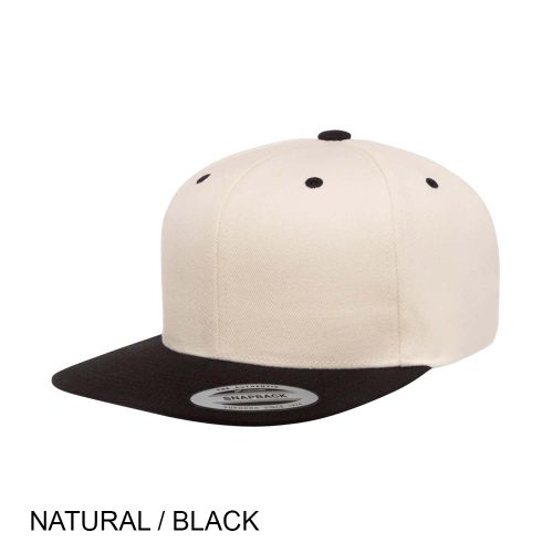 #138-6089MT - YP CLASSICS Premium Snapback Flat Brim Two Tone Cap - Image 17