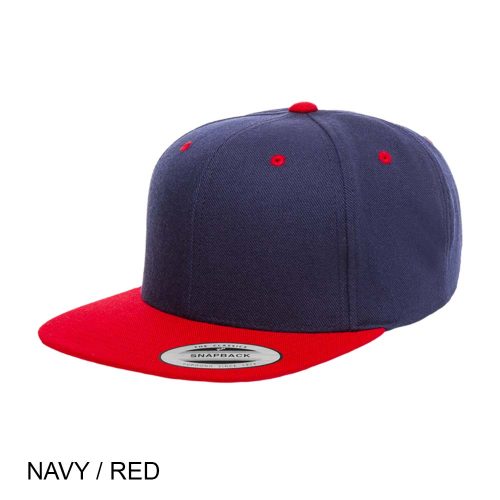 #138-6089MT - YP CLASSICS Premium Snapback Flat Brim Two Tone Cap