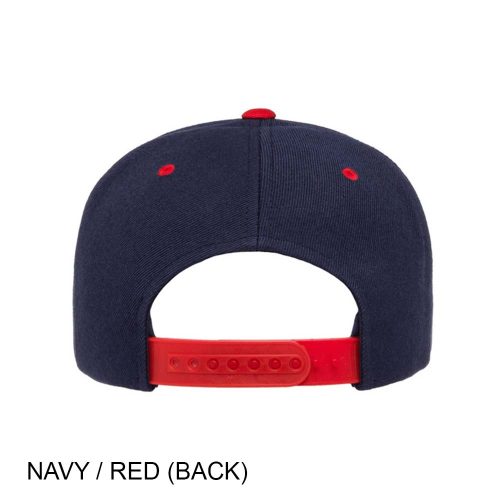 #138-6089MT - YP CLASSICS Premium Snapback Flat Brim Two Tone Cap - Image 2